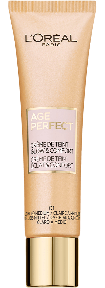 Foto del envase de la base de maquillaje Creme de Teint Age Perfect Light Medium